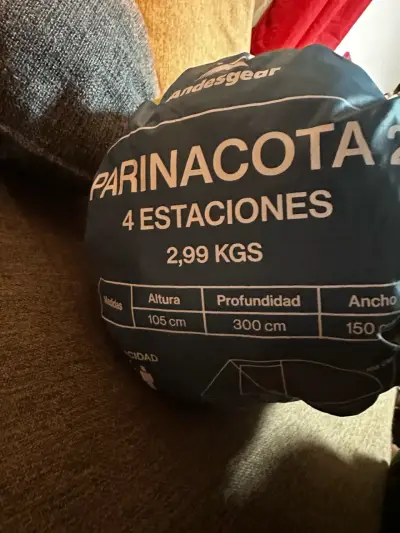 Carpa Andesgear Parinacota 2 Personas 4 Estaciones - miniatura 2