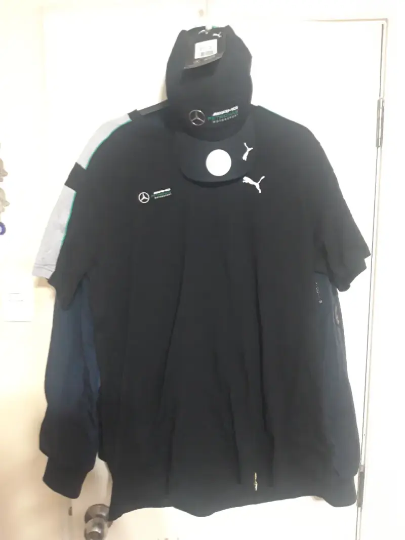 Polera y gorra negra Mercedes AMG Petronas Puma - 2