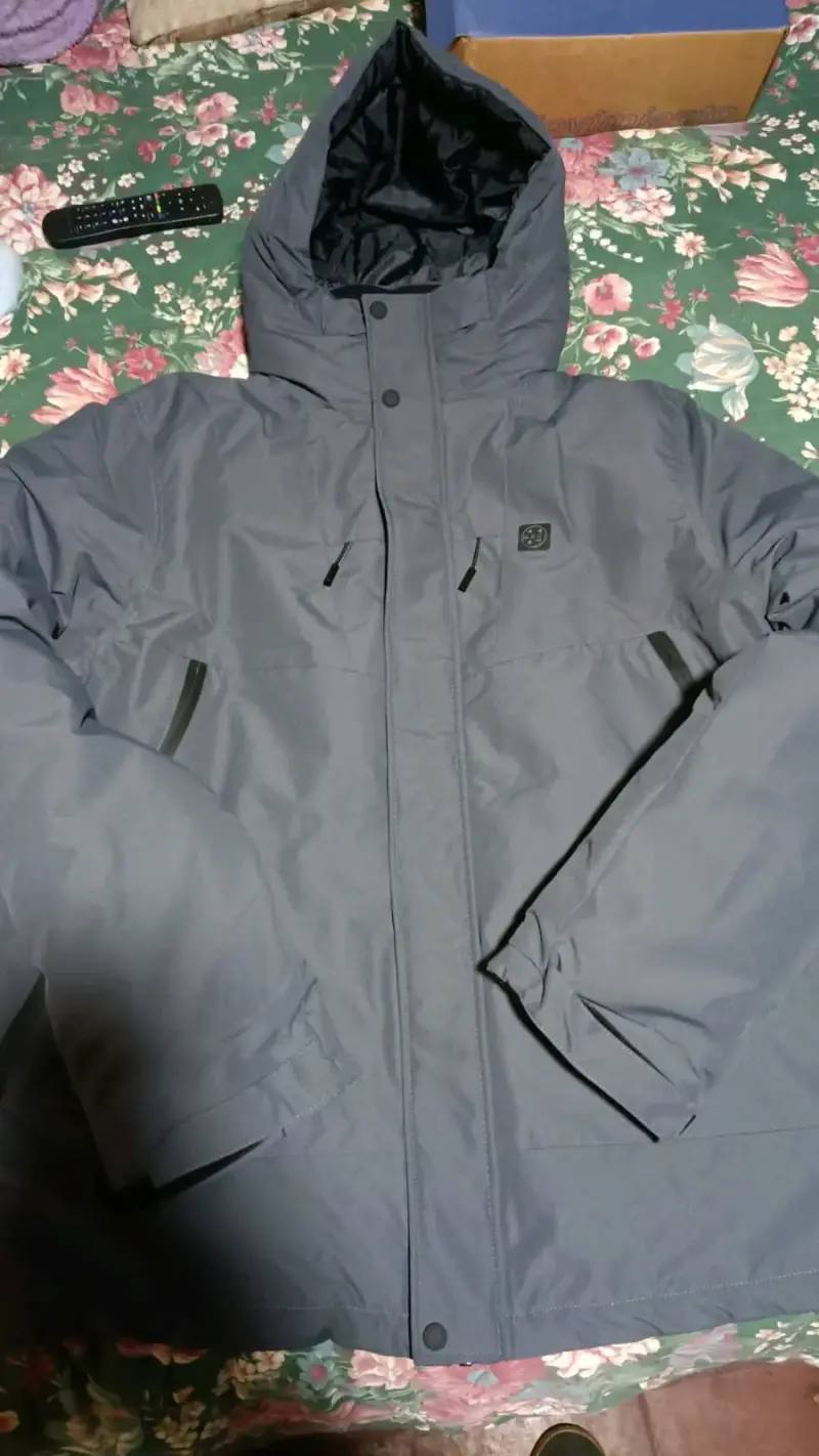 Chaqueta impermeable Maui and Sons gris talla L - 4