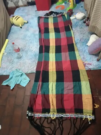 Hamaca multicolor de tela tejida - miniatura 3