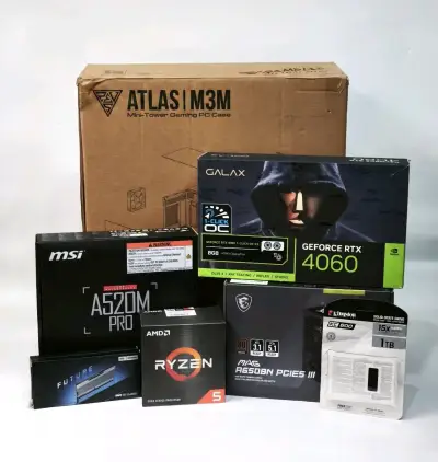 PC Gamer RTX 4060-Ryzen 5 5500-16GB-Nvme+SSD - miniatura 6