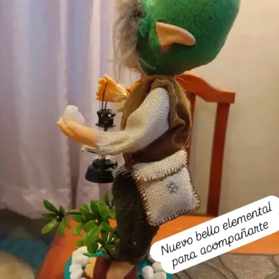 duende con lámpara totalmente hecho a mano.. - miniatura 1