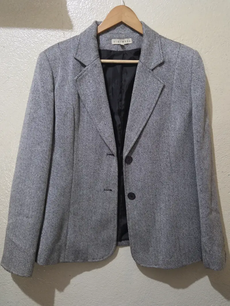Blazer gris de lana para mujer Viarella - 1
