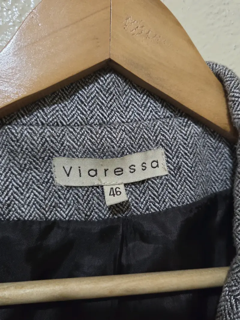 Blazer gris de lana para mujer Viarella - 2