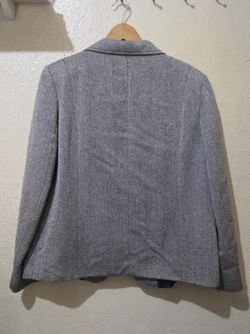 Blazer gris de lana para mujer Viarella - 3