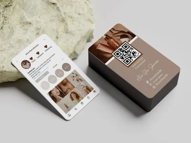 Tarjetas de presentación personalizadas con QR