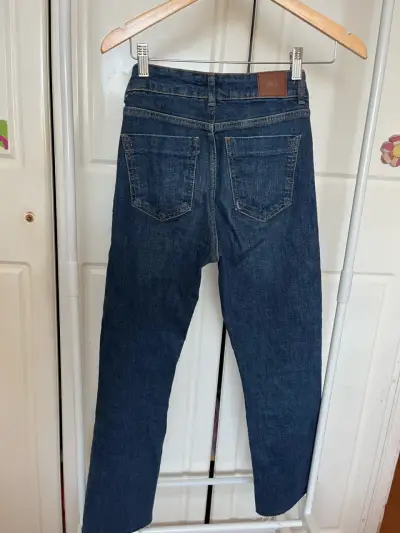 Jeans azul oscuro Zara para mujer - miniatura 2