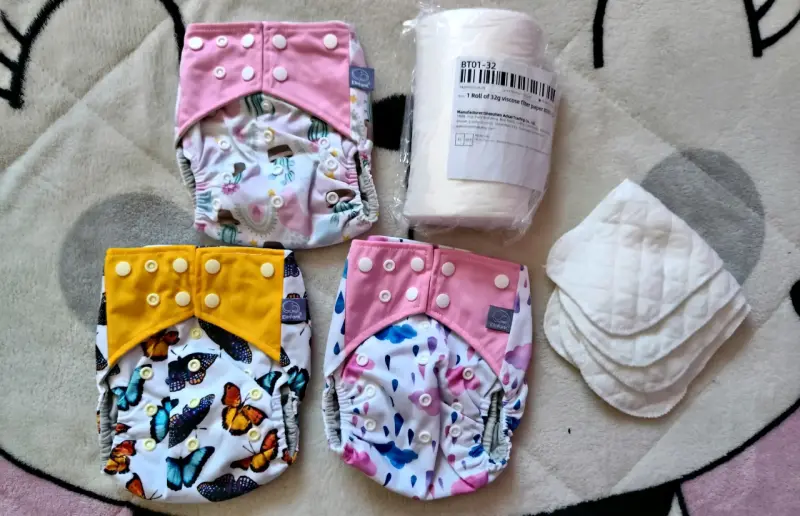 Pañales reutilizables de tela Elefante con insertos