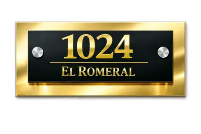 Placa de dirección moderna personalizada - miniatura 2