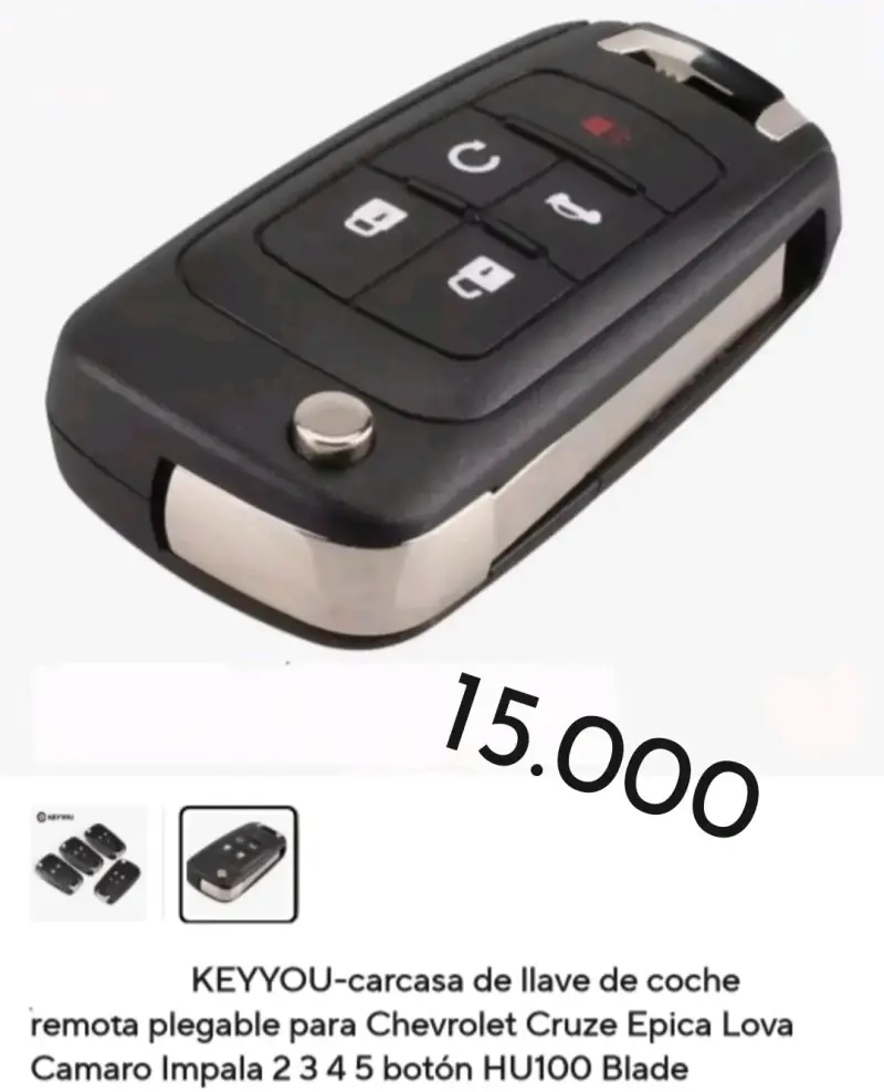 Llave de auto con carcasa