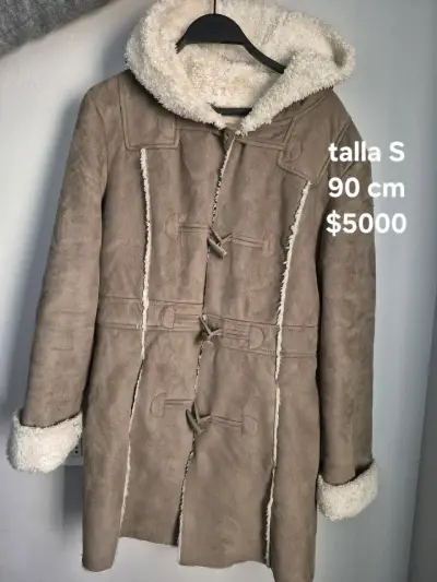 Abrigo de invierno con capucha y forro de lana talla S - miniatura 1