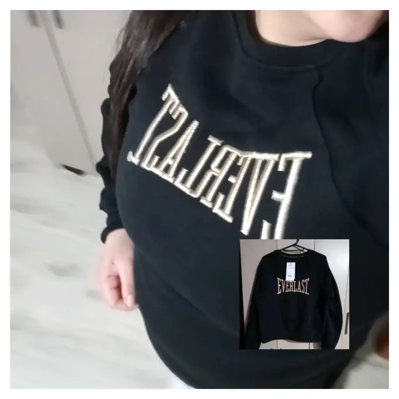 Polerón negro Everlast para mujer