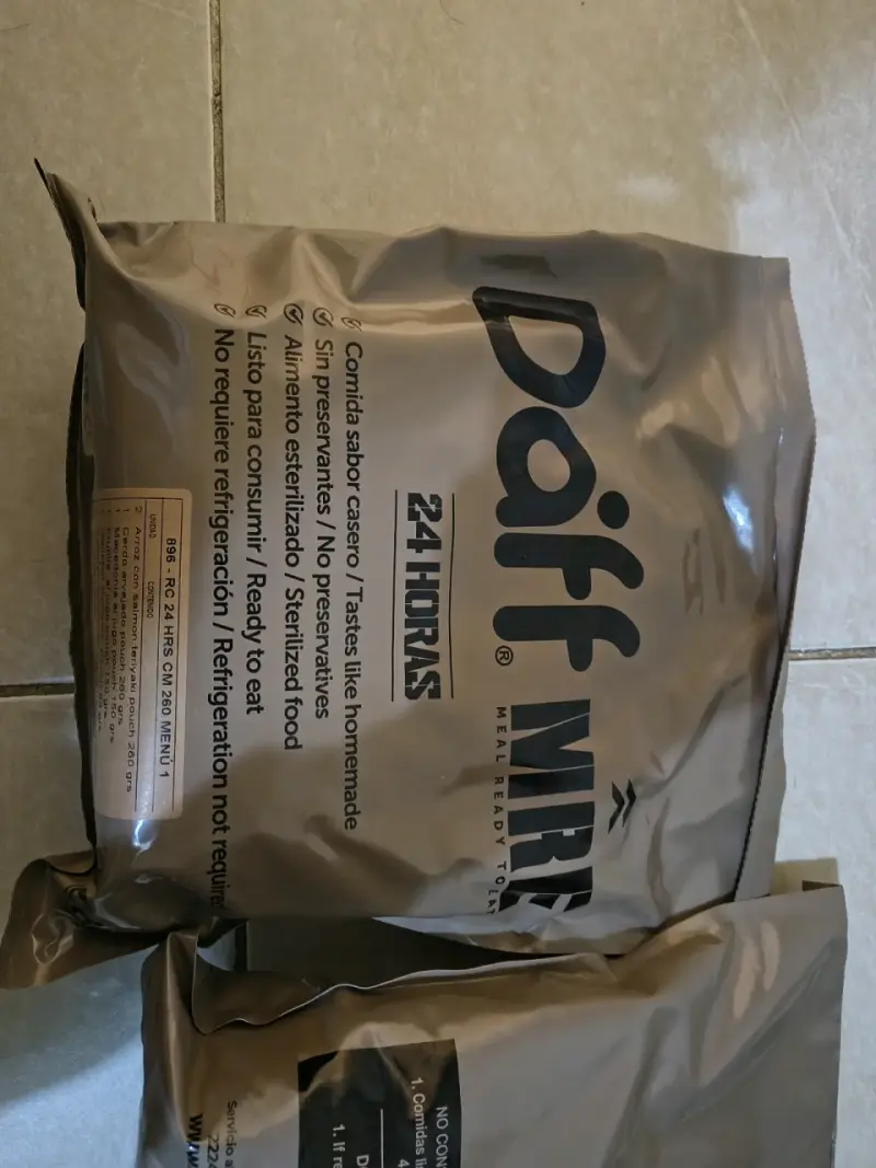 Ración de comida lista para consumir Daff MRE - 1