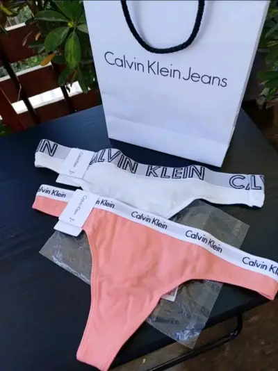 Pack de colaless Calvin Klein en blanco y rosa - miniatura 1