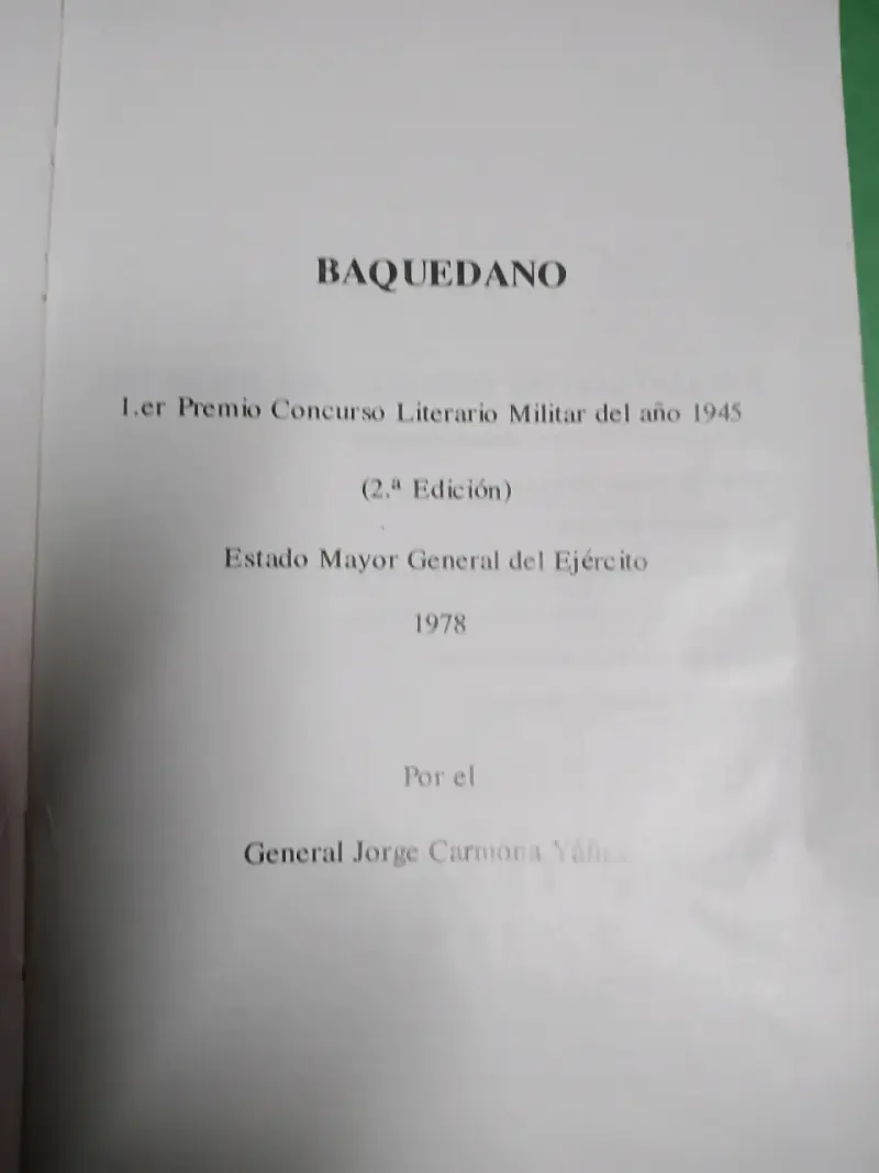Libro 'Baquedano' 2ª Edición 1978 - 3