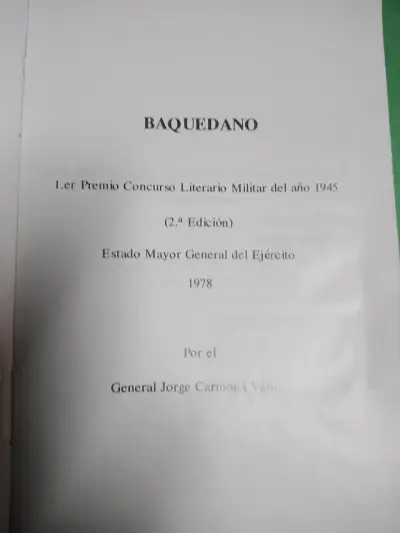 Libro 'Baquedano' 2ª Edición 1978 - miniatura 3