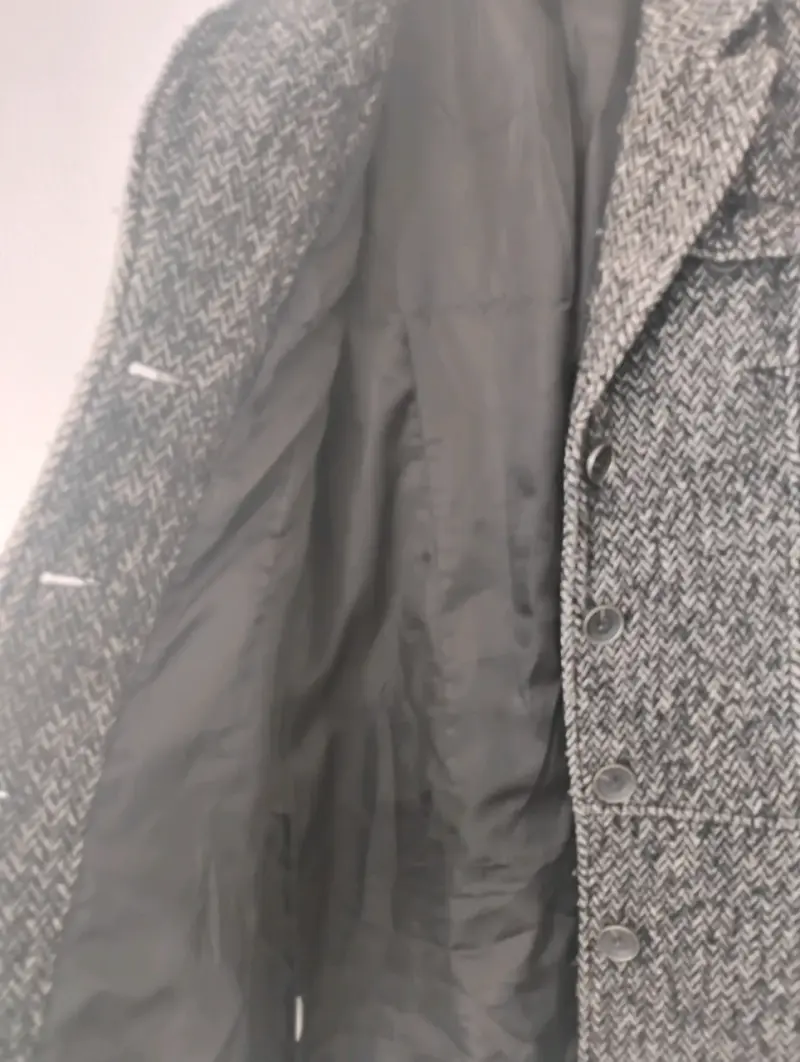 Abrigo de lana gris para mujer - 2