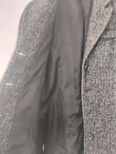 Abrigo de lana gris para mujer - miniatura 2