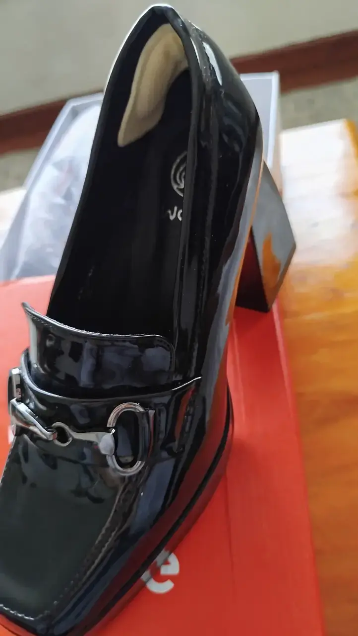 Zapatos de charol negro con taco alto Weide - 2