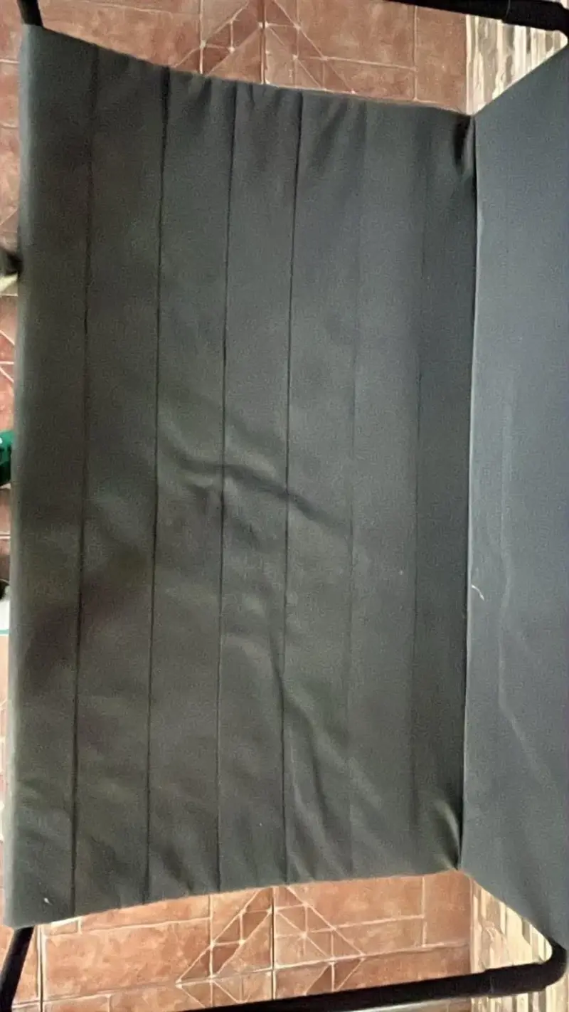 Sofá cama plegable de metal negro - 5