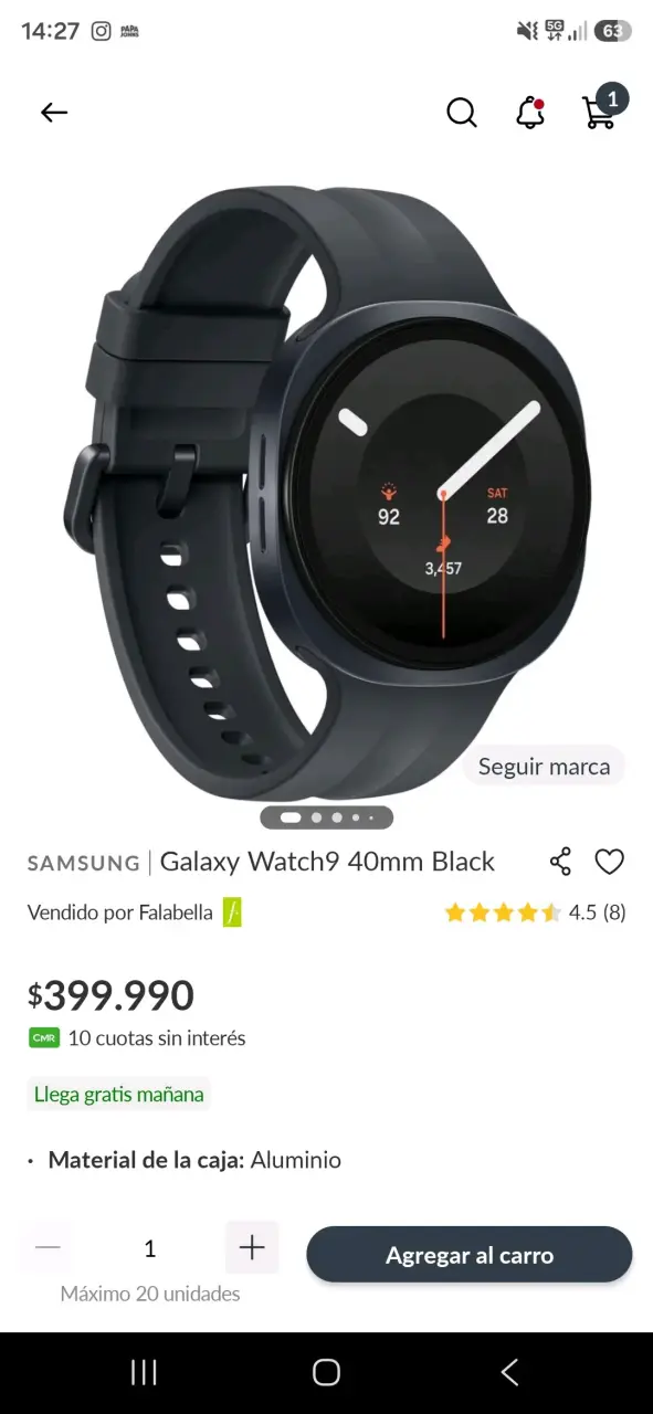 Samsung Galaxy Watch9 40mm Negro - 3