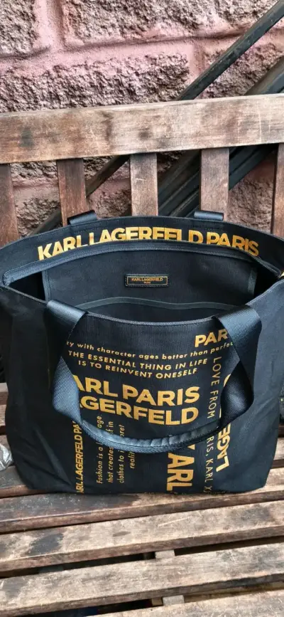 Bolso tote negro Karl Lagerfeld - miniatura 2