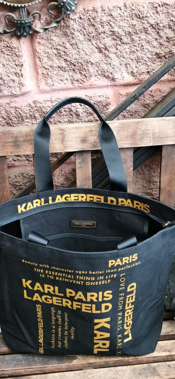 Bolso tote negro Karl Lagerfeld - 3