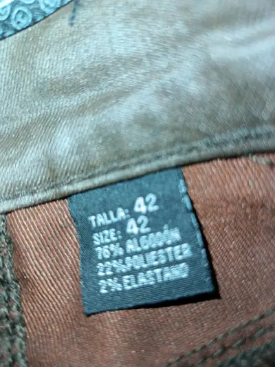 Pantalones marrones de algodón talla 42 - miniatura 2