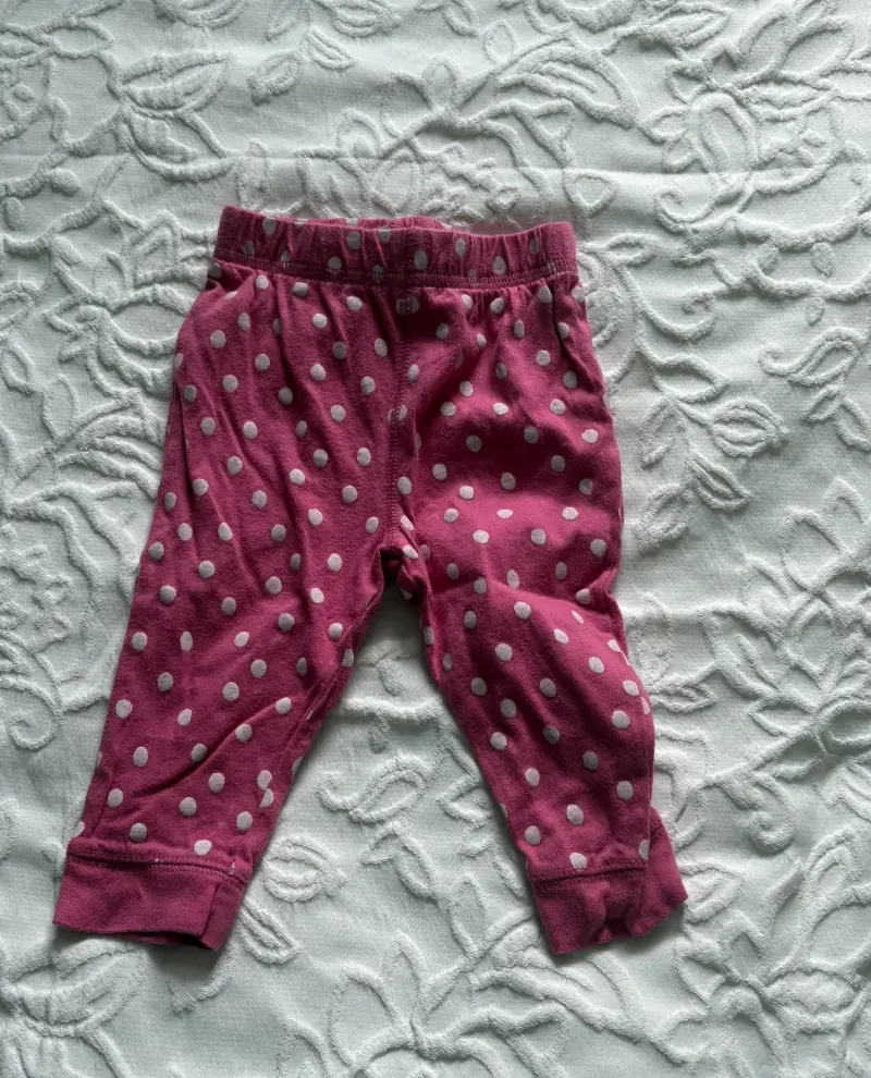 Pantalones de bebé Disney rosados con lunares - 1