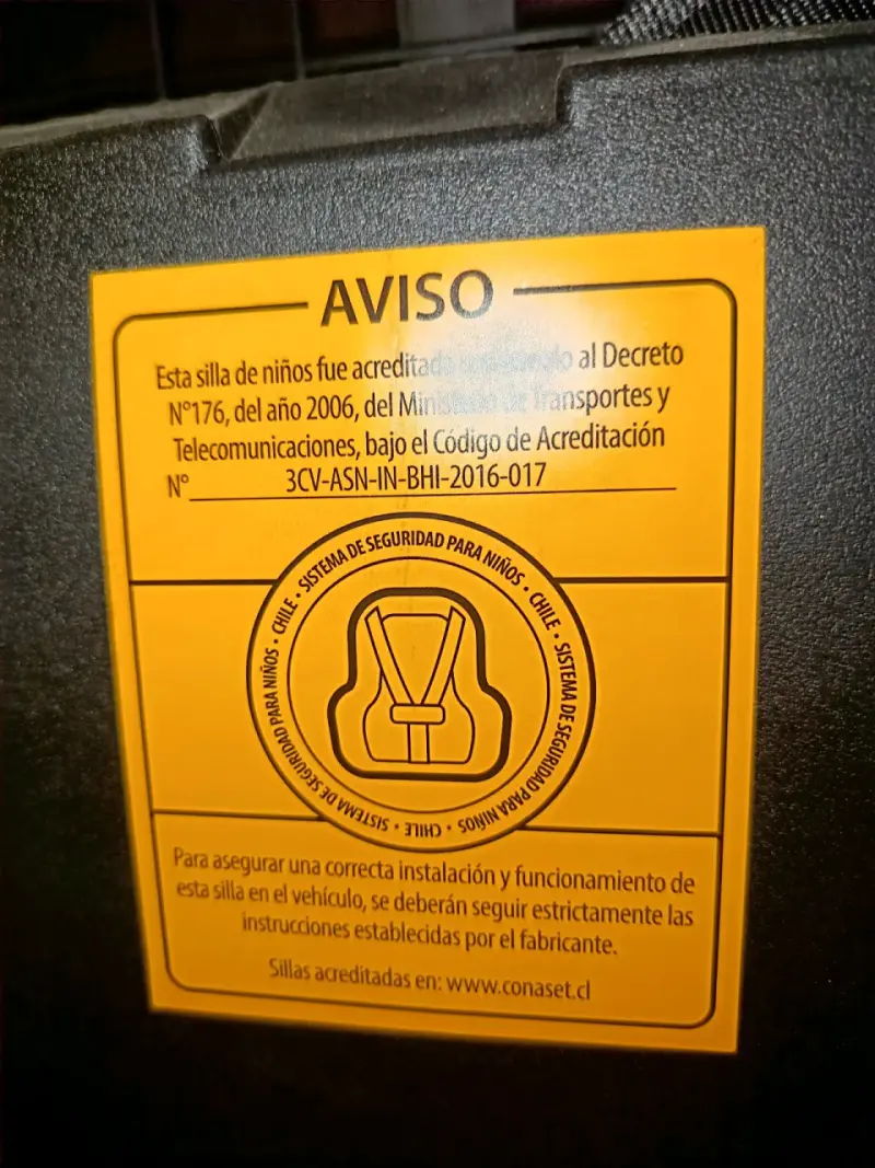 Silla de Auto para Niños Infanti Negra - 4