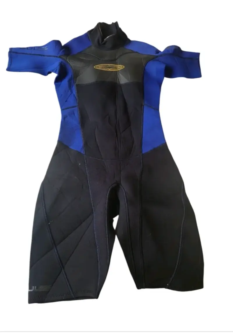 Traje de Neopreno Corto Azul y Negro para Hombre - 1