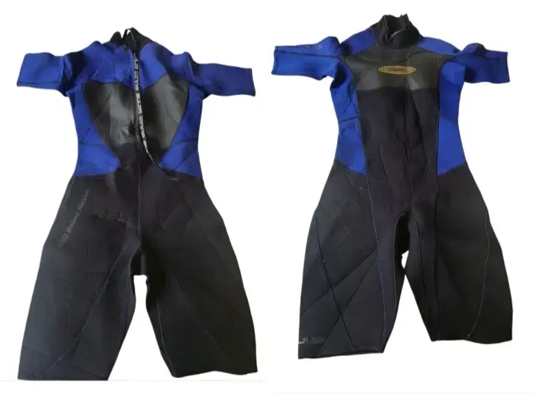 Traje de Neopreno Corto Azul y Negro para Hombre - 2