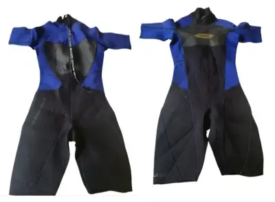 Traje de Neopreno Corto Azul y Negro para Hombre - miniatura 2