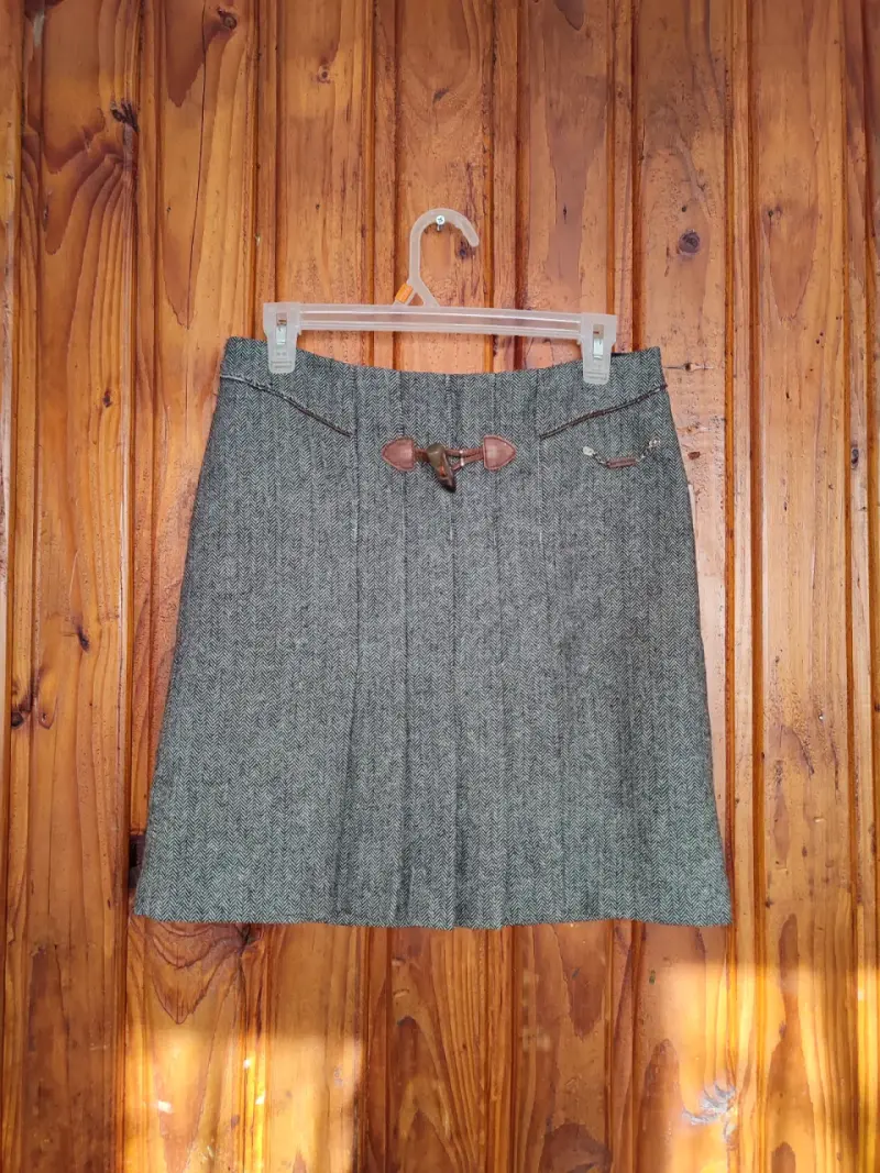 Falda de lana gris McGregor - 2
