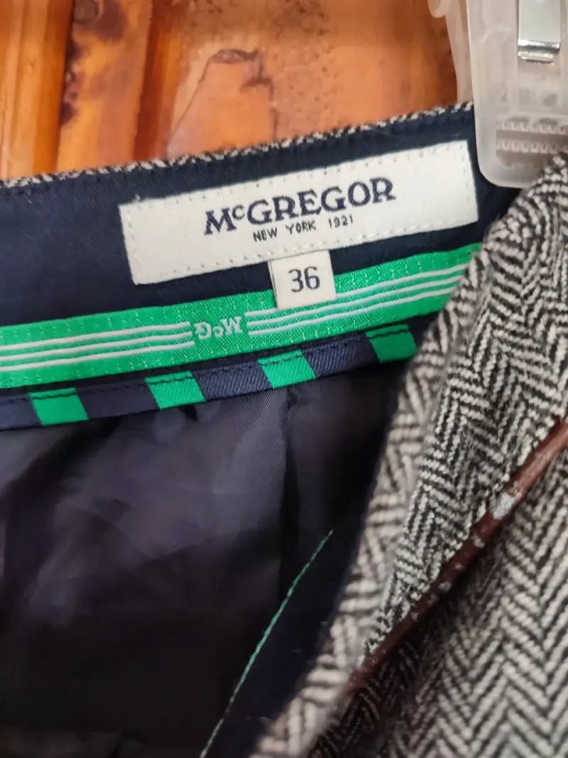 Falda de lana gris McGregor - 3