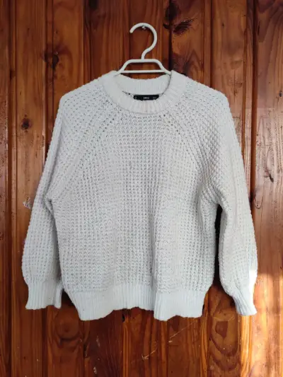 Suéter de punto blanco MNG para mujer - miniatura 2