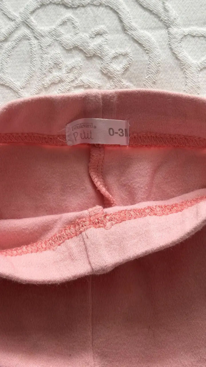 Pantalones rosados para bebé 0-3 meses - 2