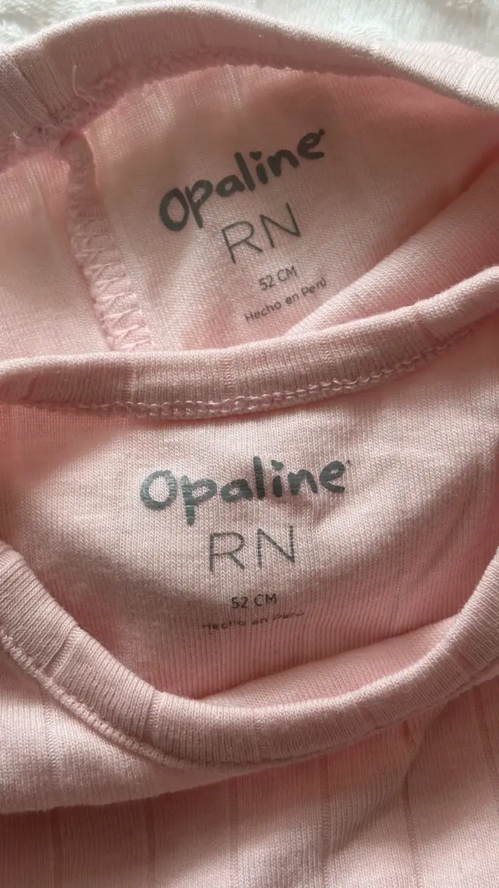 Conjunto body y pantalón rosado para bebé Opalin - 5