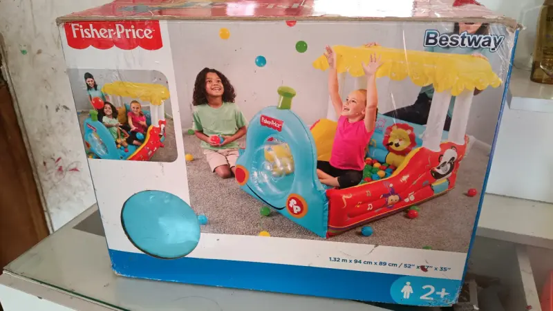 Piscina de pelotas inflable Fisher-Price para niños