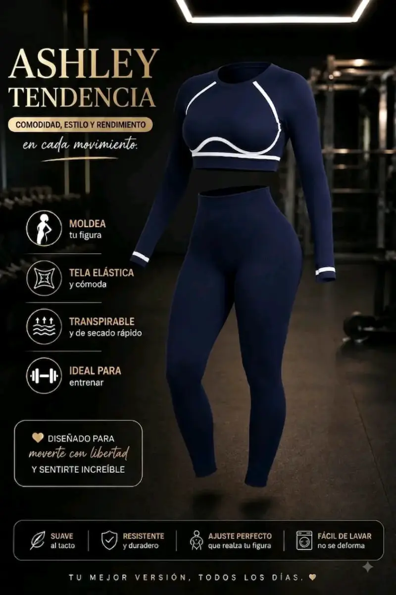 Conjunto deportivo azul marino Ashley