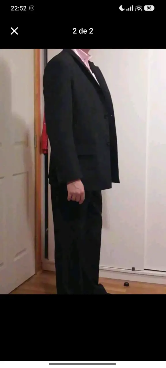 Traje formal negro para hombre - 2