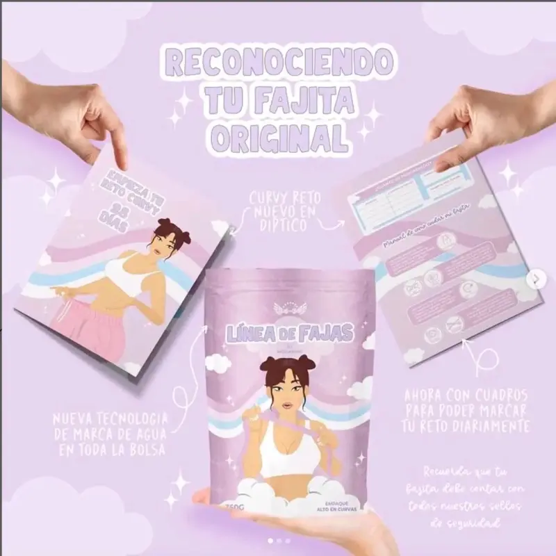 Faja reductora con diseño de alas