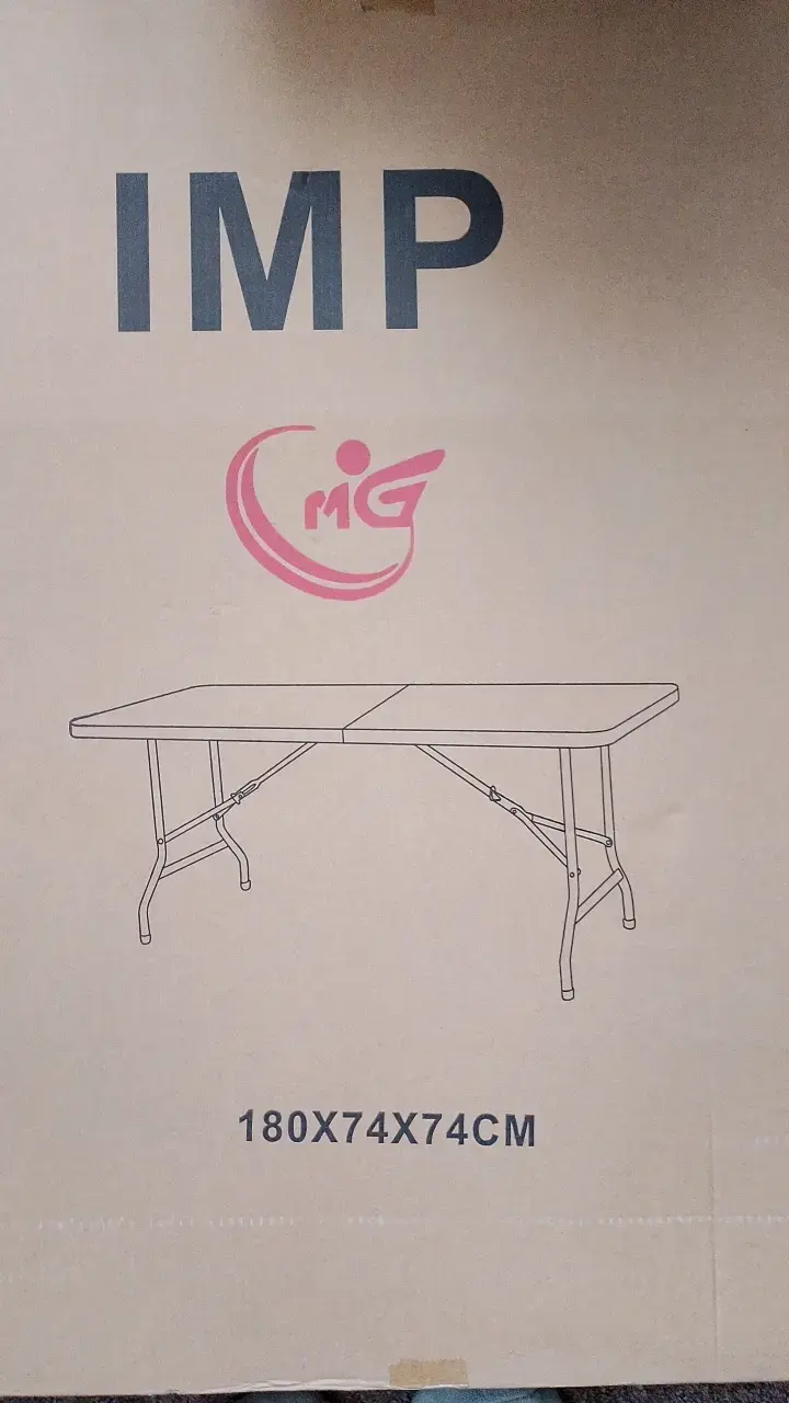 Mesa plegable grande 180x74x74 cm