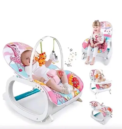 Silla mecedora portátil para bebé 2 en 1 - miniatura 1