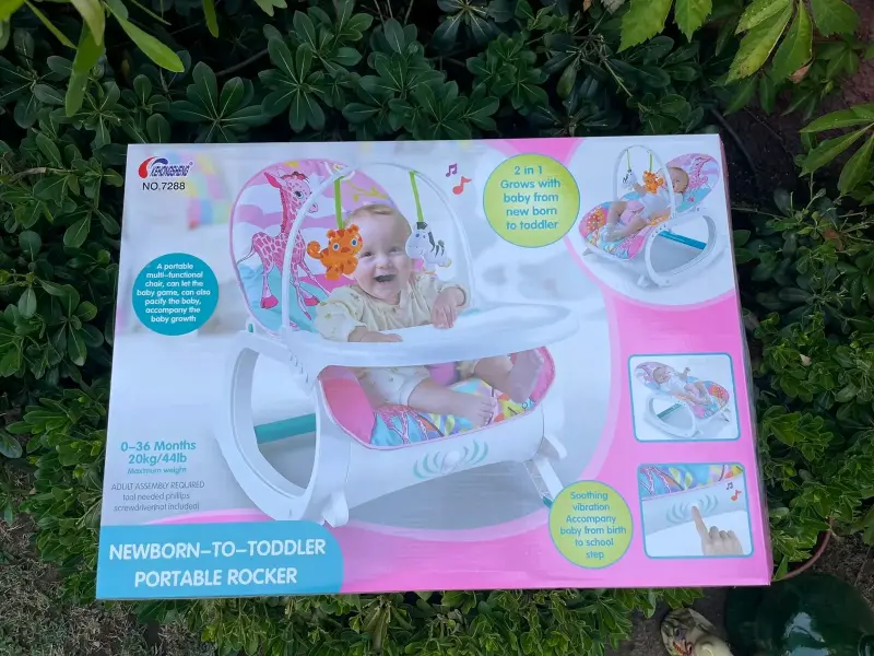 Silla mecedora portátil para bebé 2 en 1 - 2