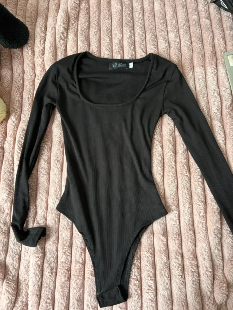 Body negro de manga larga Missboho - 1