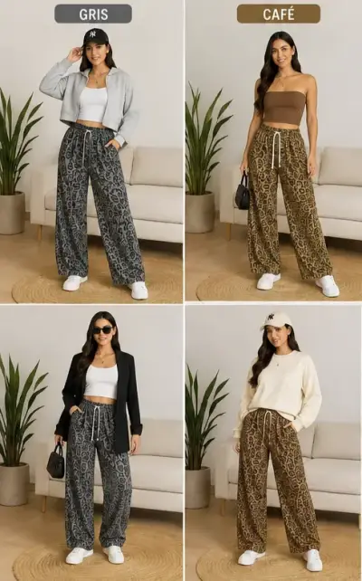Pantalón ancho con pretina elasticada - miniatura 2