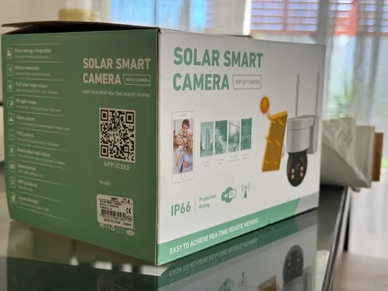 Cámara de Seguridad WiFi Exterior Solar 1080P - 4