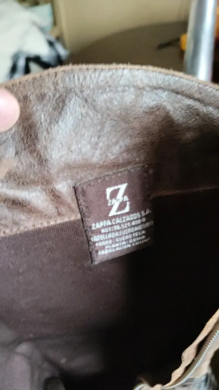 Botas de cuero con diseño animal print - 4