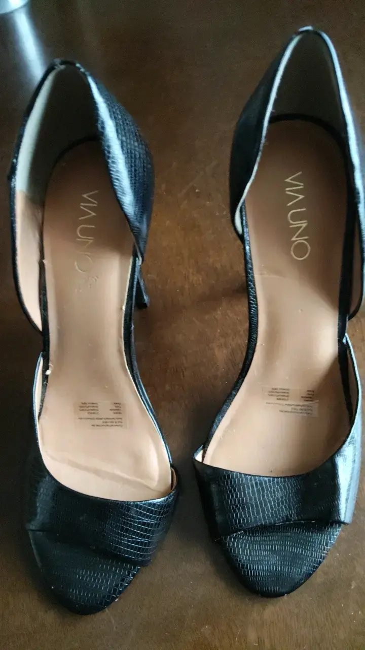 Zapatos de tacón alto negros Via Uno - 1